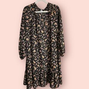 Old Navy Black Floral Dress
